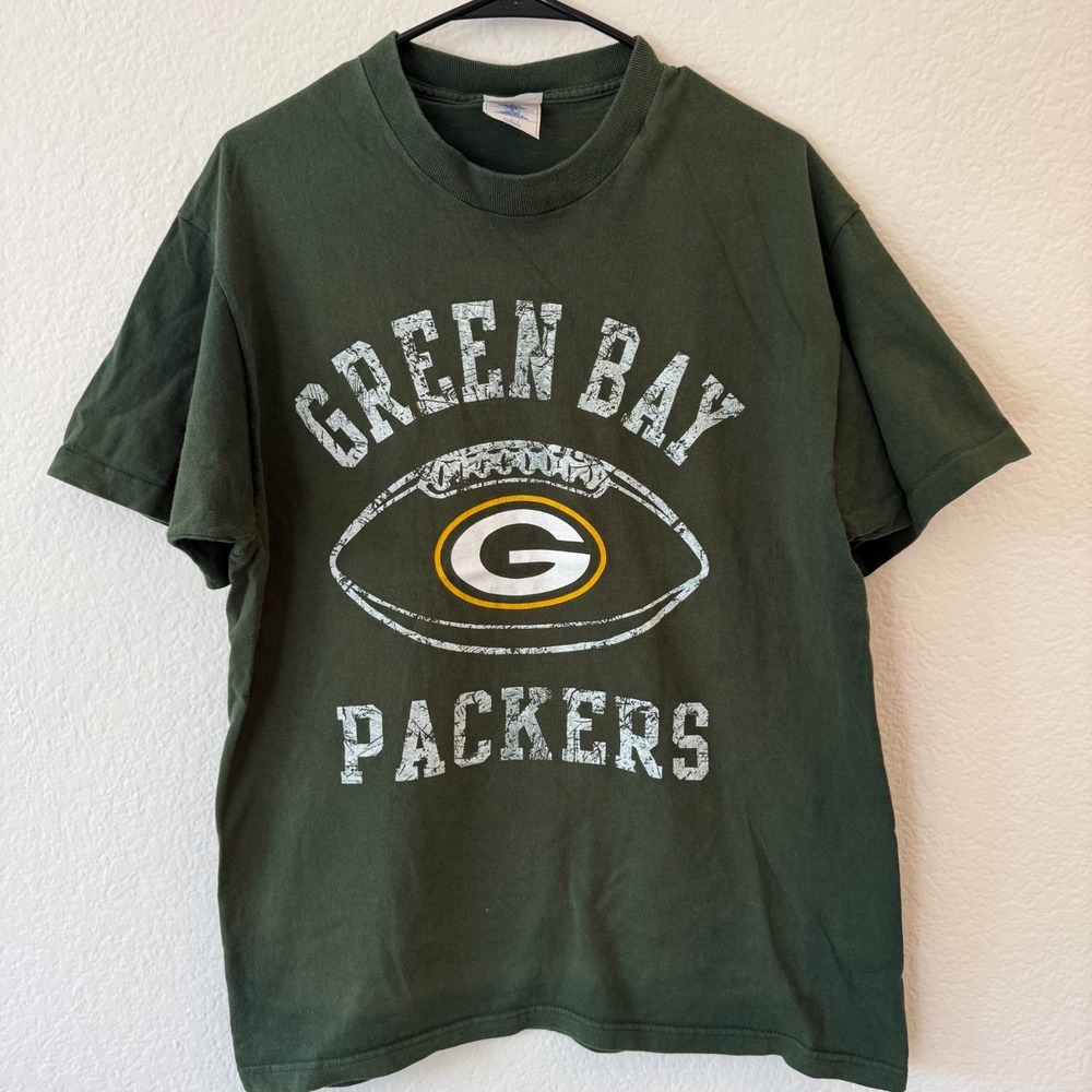 Vintage Green Bay Packers Shirt Pro Player L 90s Made in USA NFL Gameday Tee
